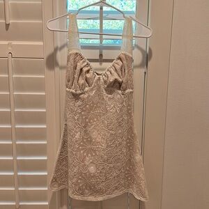 With jean mini dress